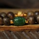 999 Gold Brunei Agarwood Cyan Jade Lotus Bracelet 999 Gold Brunei Agarwood Cyan Jade Lotus Bracelet
