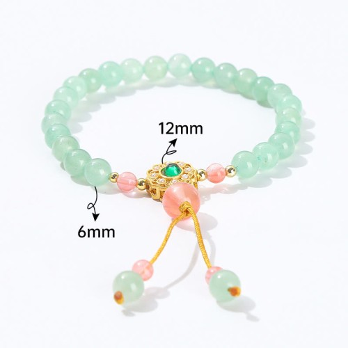 Green Aventurine Tassel Luck Bracelet Green Aventurine Tassel Luck Bracelet