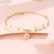 925 Sterling Silver Hetian White Jade Cherry Blossom Protection Bracelet 925 Sterling Silver Hetian White Jade Cherry Blossom Protection Bracelet