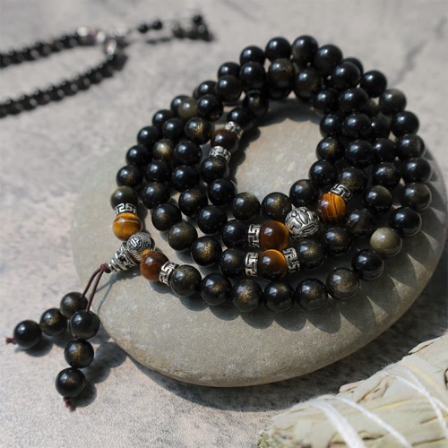 Golden Obsidian Energy Bracelet Necklace Golden Obsidian Energy Bracelet Necklace