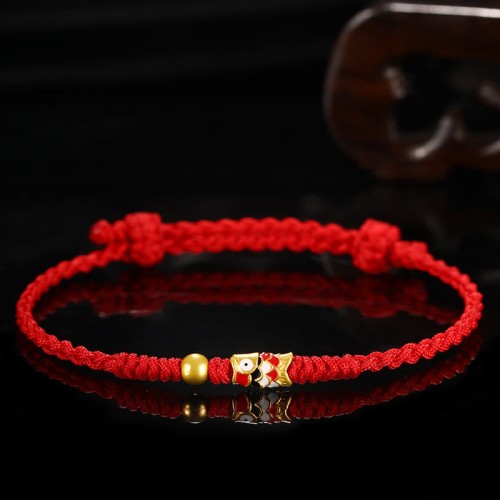 999 Gold Luck Koi Fish Bracelet