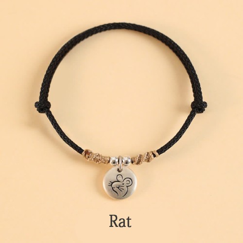 Handmade 999 Silver Year of the Dragon Luck Bracelet