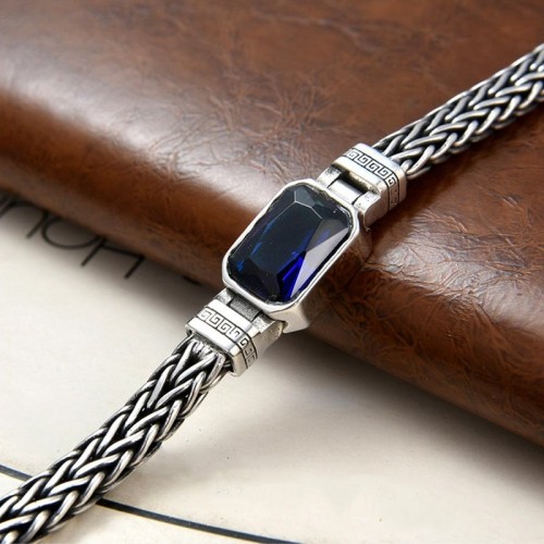 Blue Acrylic Dragon Keel Wealth Bracelet