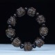 Ebony Wood Arhats Lotus Dragon Balance Bracelet