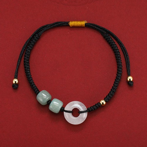 Green Aventurine White Jade Couple Bracelet