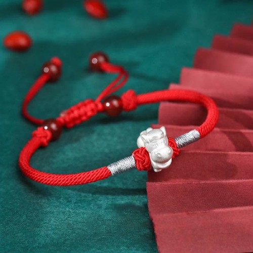 999 Sterling Silver Chinese Zodiac Luck Bracelet 999 Sterling Silver Chinese Zodiac Luck Bracelet