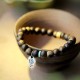 Vietnam Qinan Agarwood Turquoise Balance Strength Bracelet Vietnam Qinan Agarwood Turquoise Balance Strength Bracelet