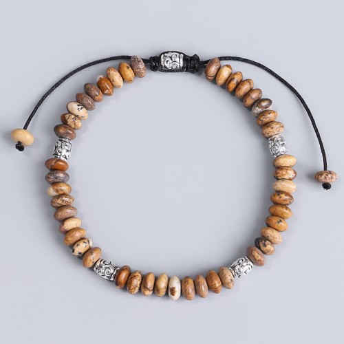 Picture Jasper Positive Beads Bracelet Picture Jasper Positive Beads Bracelet