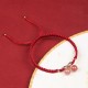 Strawberry Quartz Amethyst Green Phantom Positive Bracelet
