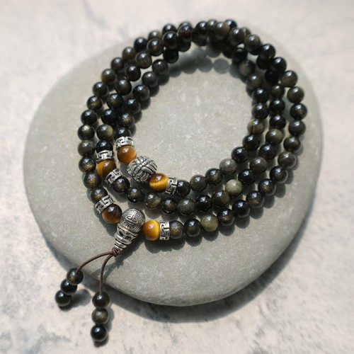 Golden Obsidian Energy Bracelet Necklace Golden Obsidian Energy Bracelet Necklace