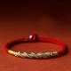 925 Silver Luck Strength Red String Protection Bracelet