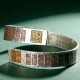 Letters Copper Balance Healing Cuff Bangle