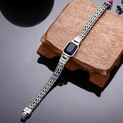 Blue Acrylic Dragon Keel Wealth Bracelet