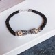 925 Silver PiXiu Prosperity Braided String Bracelet 925 Silver PiXiu Prosperity Braided String Bracelet