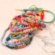 Peach Blossoms Luck Braided String Bracelet