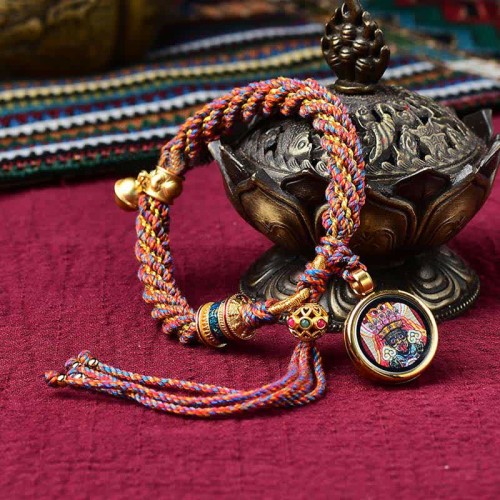 Tibetan Handmade Luck Protection Prayer Wheel Bracelet Tibetan Handmade Luck Protection Prayer Wheel Bracelet