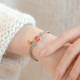 Red Agate Jade Lotus Confidence Bracelet Red Agate Jade Lotus Confidence Bracelet