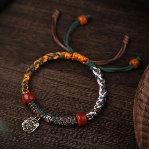 Tibetan Silver Zakiram Goddess Camel Bone Protection Bracelet Tibetan Silver Zakiram Goddess Camel Bone Protection Bracelet