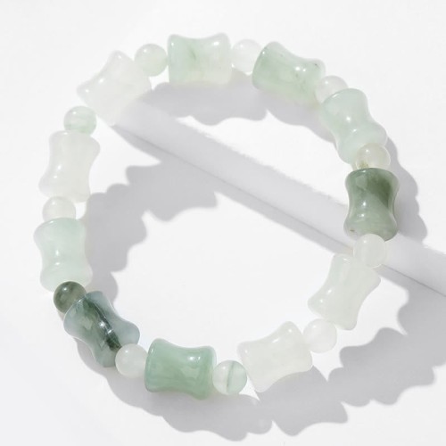 Jade Coconut Shell Bamboo Luck Bracelet