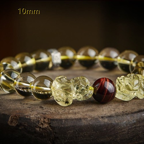 Citrine PiXiu Tiger Eye Prosperity Protection Bracelet Citrine PiXiu Tiger Eye Prosperity Protection Bracelet