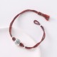 999 Sterling Silver Persimmon Luck Braided Bracelet 999 Sterling Silver Persimmon Luck Braided Bracelet