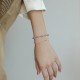 Moonstone Positive Charm Chain Bracelet Moonstone Positive Charm Chain Bracelet