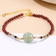 Garnet Peace Buckle Calm Bracelet Garnet Peace Buckle Calm Bracelet
