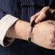 925 Silver Obsidian Moonstone Strength Couple Bracelet 925 Silver Obsidian Moonstone Strength Couple Bracelet