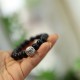 Sterling Silver Onyx Protection Bracelet