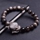 Silver Sheen Obsidian Fox Protection Bracelet Silver Sheen Obsidian Fox Protection Bracelet
