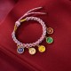 Handmade Tibetan Five God of Wealth Luck Bracelet