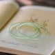 Green Chalcedony Strength Courage Cuff Bracelet