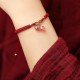 Strawberry Quartz Amethyst Green Phantom Positive Bracelet