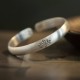 Lotus Heart Sutra White Copper Luck Bracelet Lotus Heart Sutra White Copper Luck Bracelet