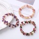 Tourmaline Strawberry Quartz Peace Wisdom Bracelet Tourmaline Strawberry Quartz Peace Wisdom Bracelet