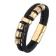 Layered Leather Weave Fortune Bracelet Layered Leather Weave Fortune Bracelet