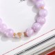 Kunzite Hetian White Jade Gourd Love Bracelet Kunzite Hetian White Jade Gourd Love Bracelet