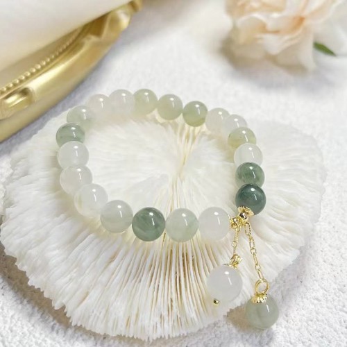 Gradient Jade Abundance Luck Charm Bracelet Gradient Jade Abundance Luck Charm Bracelet