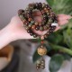 108 Mala Beads Dunhuang Bodhi Seed Dzi Bead Evil Spirits Bracelet 108 Mala Beads Dunhuang Bodhi Seed Dzi Bead Evil Spirits Bracelet