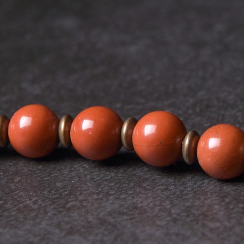 Red Jasper Moss Agate Black Obsidian Peace Bracelet Red Jasper Moss Agate Black Obsidian Peace Bracelet