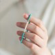 925 Sterling Silver Natural Turquoise Pearl Beaded Bracelet 925 Sterling Silver Natural Turquoise Pearl Beaded Bracelet