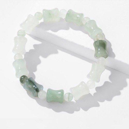 Jade Coconut Shell Bamboo Luck Bracelet
