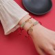 Jade Fu Character Charm Luck Red Rope Bracelet