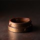 Vintage Handmade Copper Brass Leather Wealth Bracelet Vintage Handmade Copper Brass Leather Wealth Bracelet