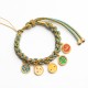 Tibetan Five God of Wealth Luck Braid Bracelet