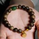 999 Gold Brunei Agarwood Cyan Jade Lotus Bracelet 999 Gold Brunei Agarwood Cyan Jade Lotus Bracelet