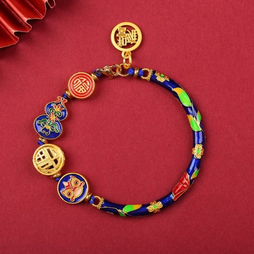 Tibetan Gourd Fortune Happiness Lion Wealth Bracelet