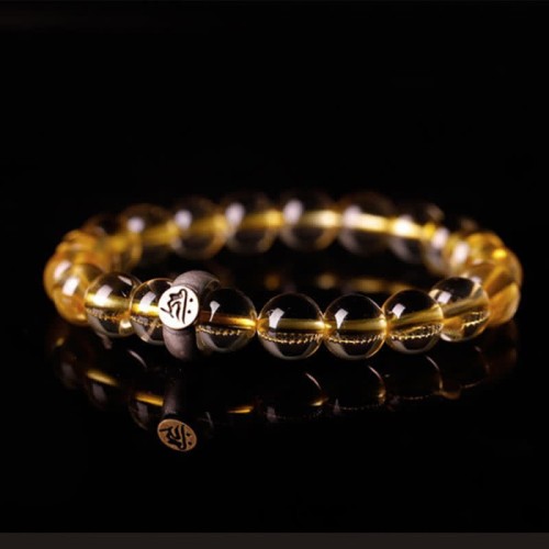 Sterling Silver Zodiac Citrine Protection Bracelet
