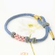 Peach Blossoms Luck Braided String Bracelet