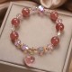 Strawberry Quartz Love Heart Healing Bracelet